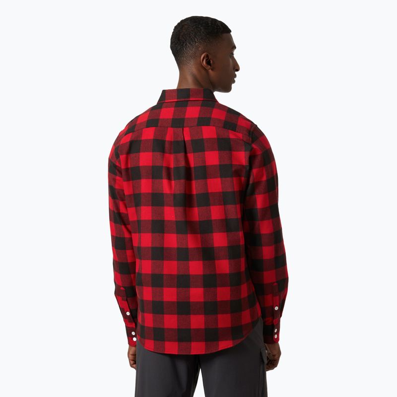 Сорочка чоловіча Helly Hansen Lokka Organic Flannel red buffalo check 2