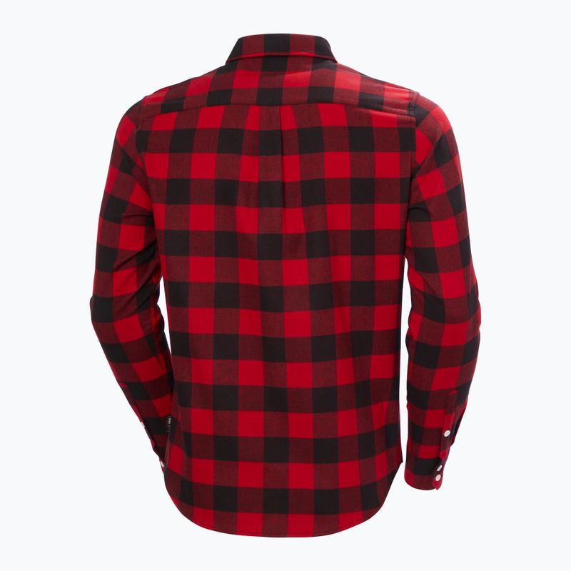 Сорочка чоловіча Helly Hansen Lokka Organic Flannel red buffalo check 6