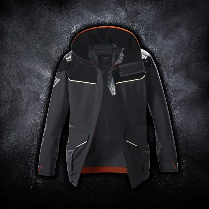 Куртка вітрильна чоловіча Musto BR3 Pertex Offshore charcoal 14
