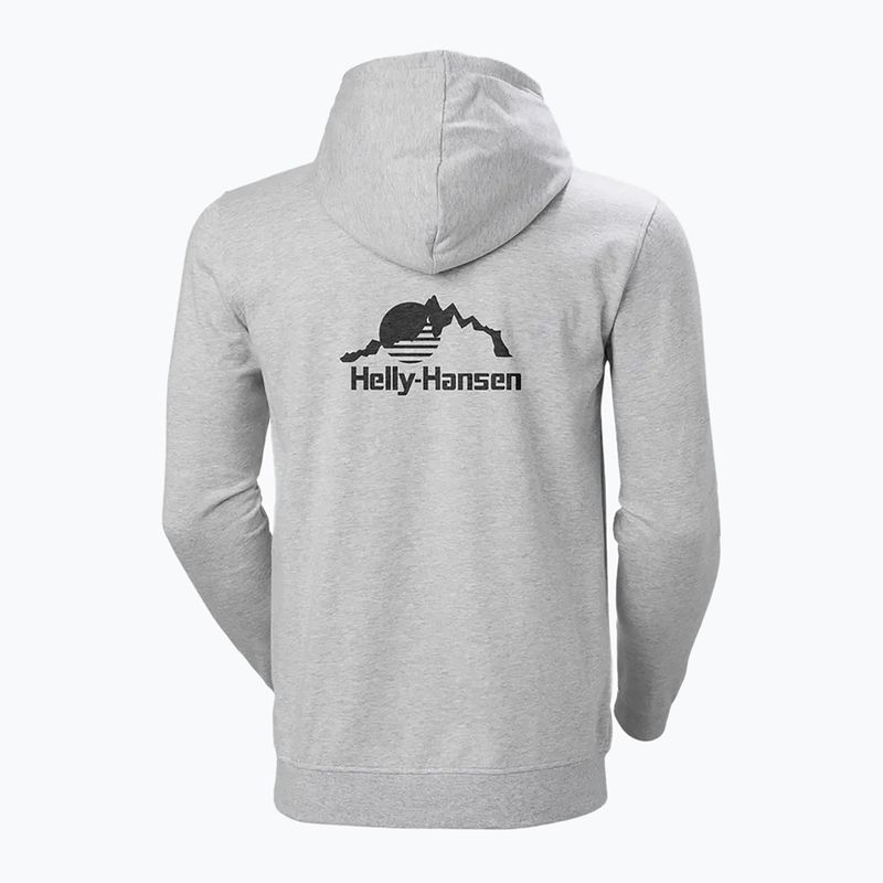 Чоловіче худі Helly Hansen Nord Graphic Pull Over худі сірий меланж 2 2