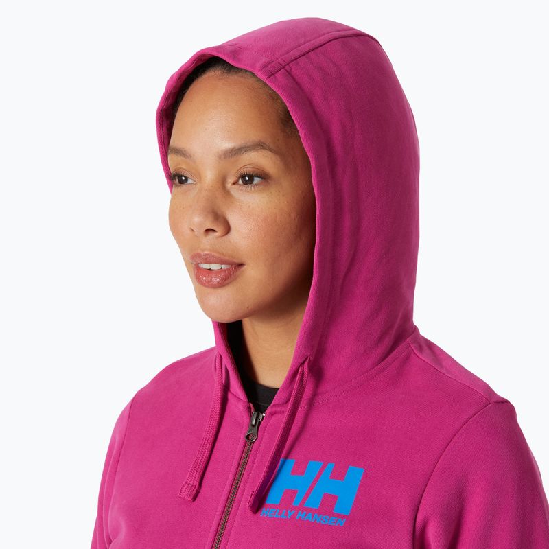 Жіноча толстовка з логотипом Helly Hansen HH на блискавці 2.0 пурпурна 2.0 3