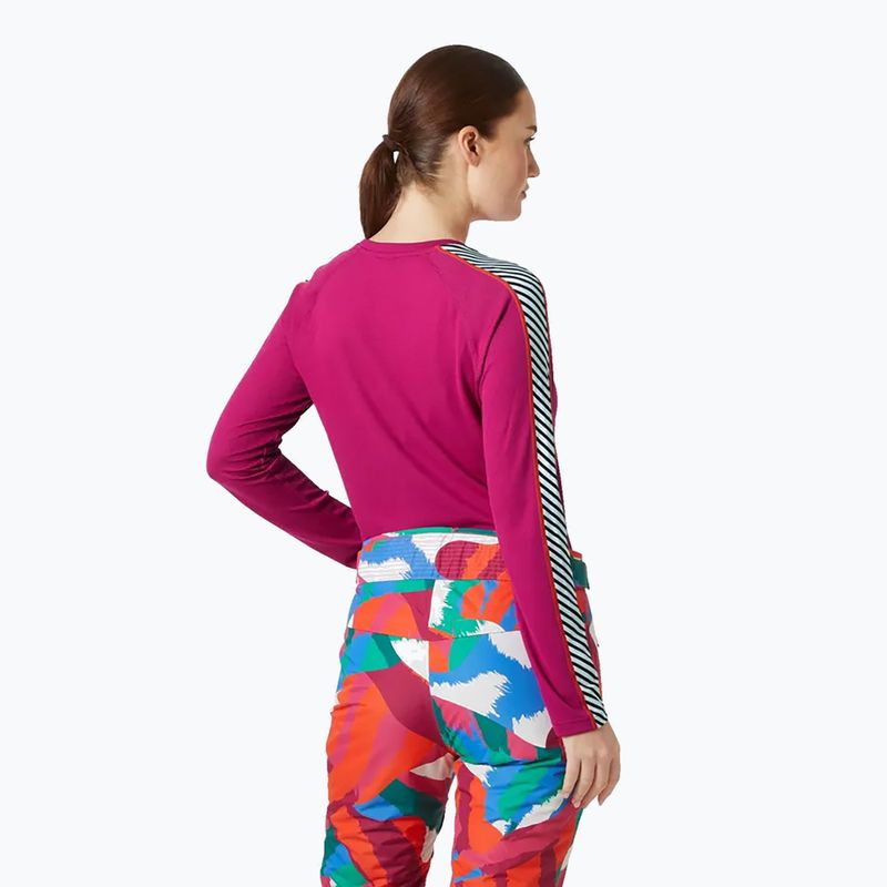 Жіноча термоактивна кофта Helly Hansen Lifa Active Stripe Crew magenta 2.0 2