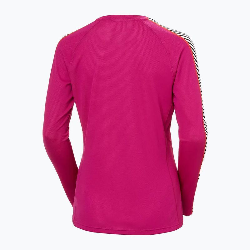 Кофта термічна жіноча Helly Hansen Lifa Active Stripe Crew magenta 2.0 5