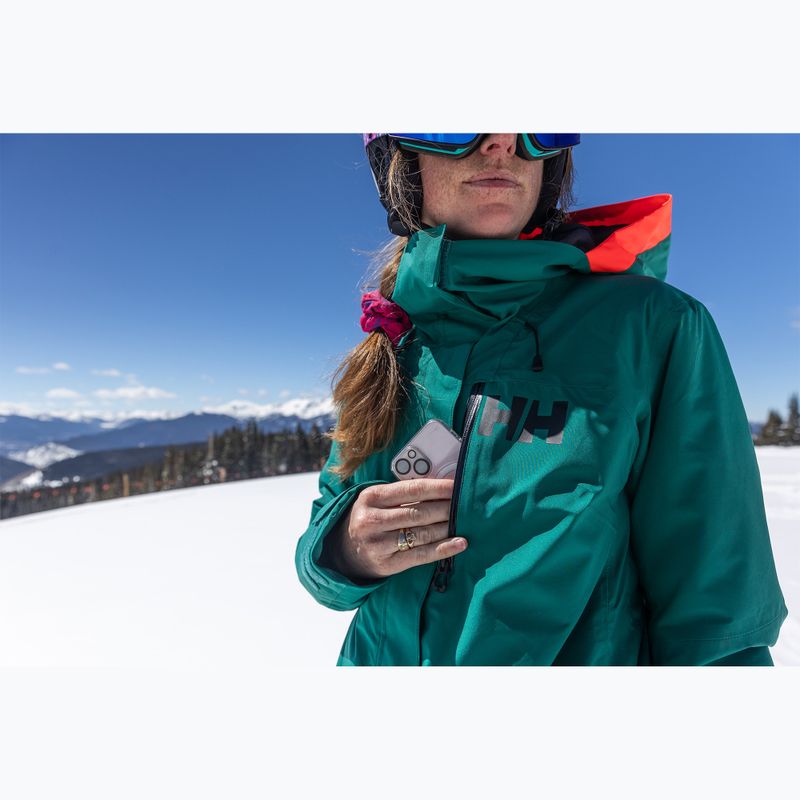 Куртка гірсько-лижна жіноча Helly Hansen Powshot emerald 11