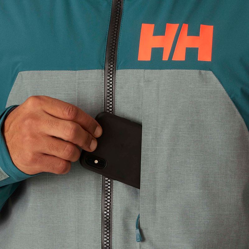 Куртка гірськолижна чоловіча Helly Hansen Straightline Lifaloft 2.0 dark creek 4