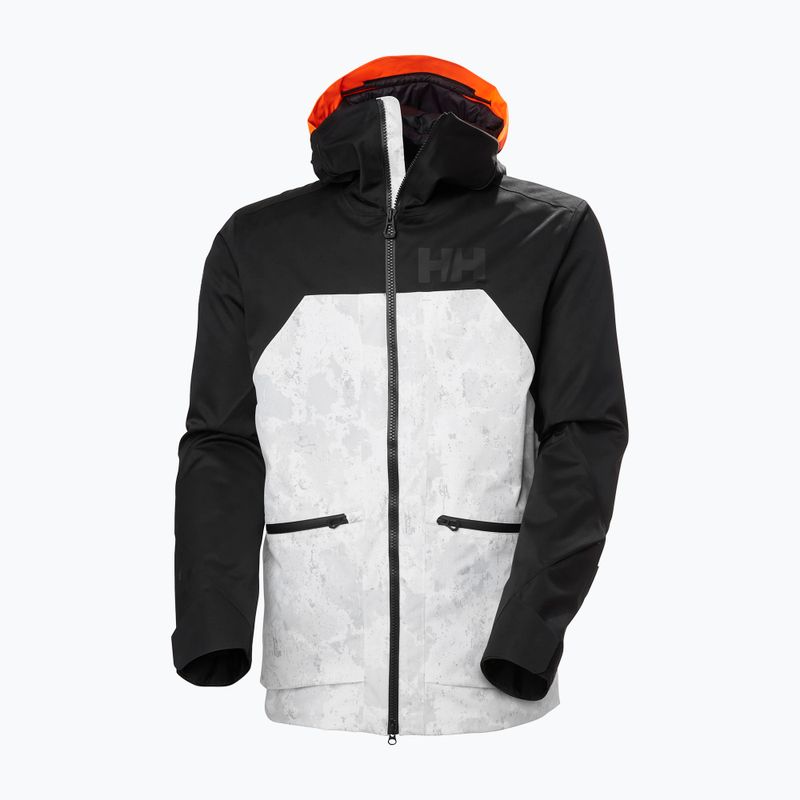 Куртка гірськолижна чоловіча Helly Hansen Straightline Lifaloft 2.0 grey fog snow camo aop 9