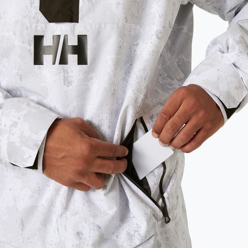 Куртка гірськолижна чоловіча Helly Hansen Ullr D Insulated Anorak grey fog snow camo aop 5