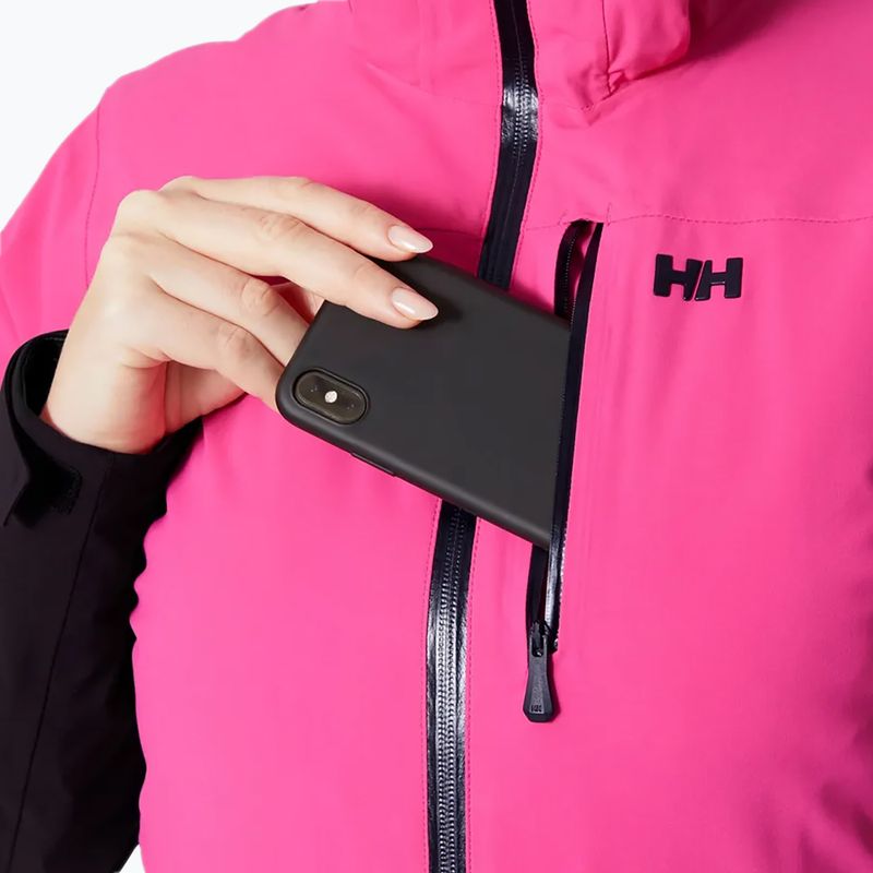 Куртка лижна жіноча Helly Hansen Alphelia dragon fruit black 7