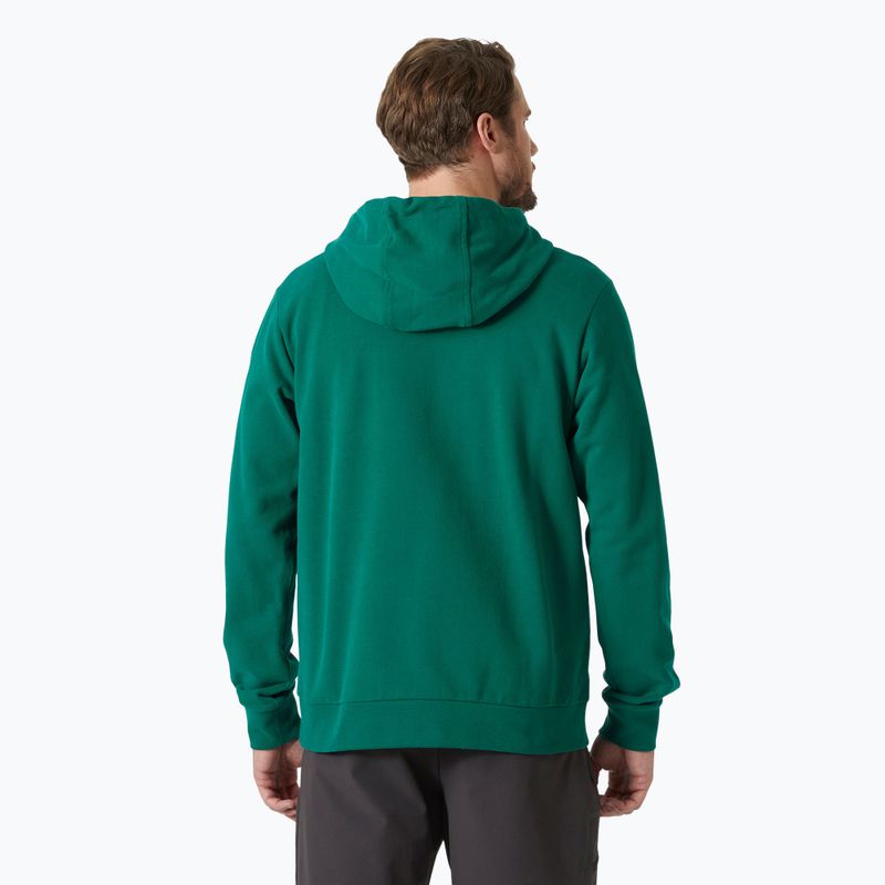 Чоловіче худі Helly Hansen HH Logo Hoodie 2.0 смарагдове 2