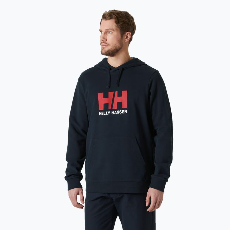 Чоловіче худі Helly Hansen HH Logo Hoodie 2.0 темно-синій