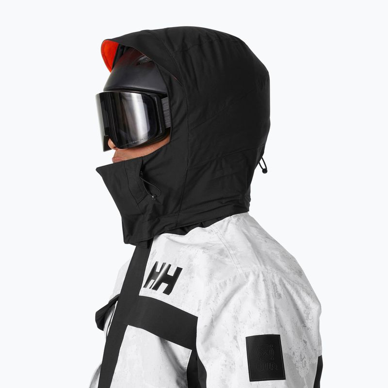 Куртка гірсько-лижна чоловіча Helly Hansen Ullr D Heritage Short grey fog snow camo aop 3