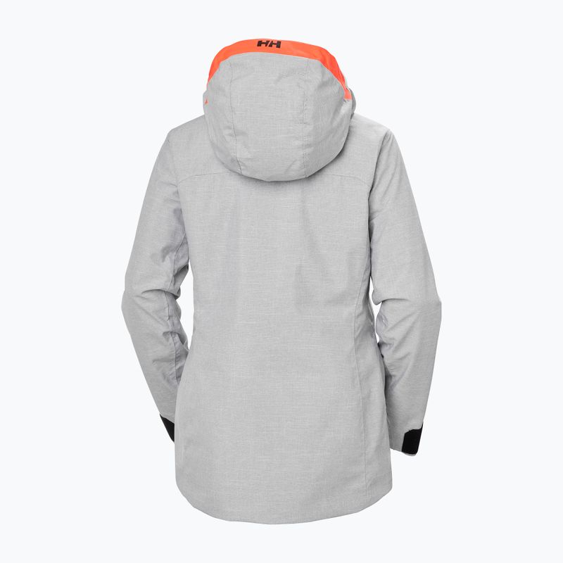 Куртка гірсько-лижна жіноча Helly Hansen Powderqueen 3.0 grey/melange 10