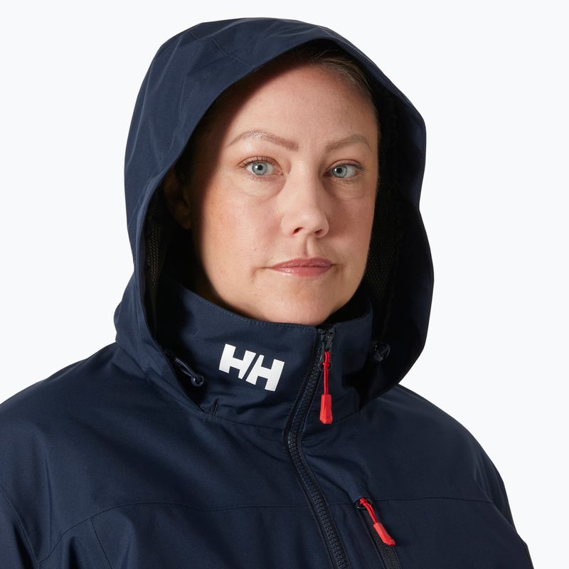 Куртка вітрильна жіноча Helly Hansen Crew Hooded Midlayer Plus 2.0 navy 3