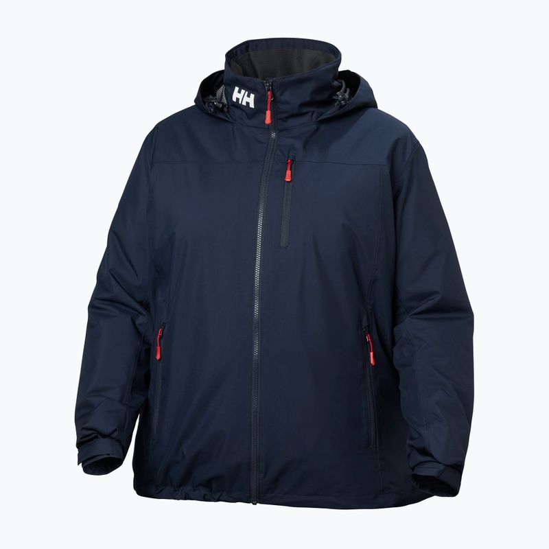 Куртка вітрильна жіноча Helly Hansen Crew Hooded Midlayer Plus 2.0 navy 9