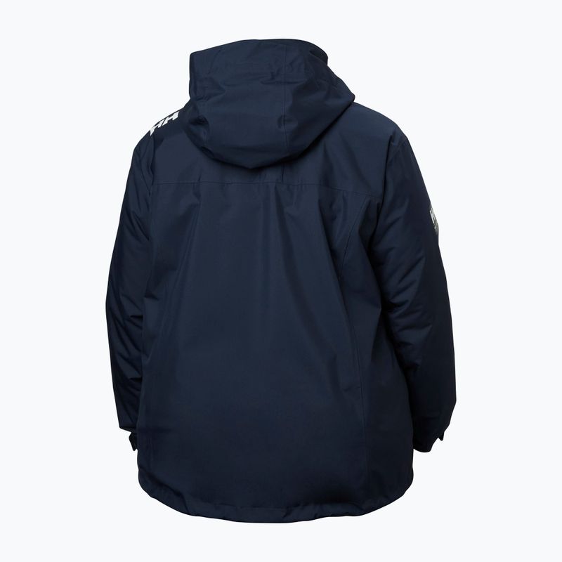 Куртка вітрильна жіноча Helly Hansen Crew Hooded Midlayer Plus 2.0 navy 10