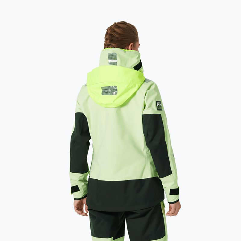 Куртка вітрильна жіноча Helly Hansen Skagen Pro washed lime 2