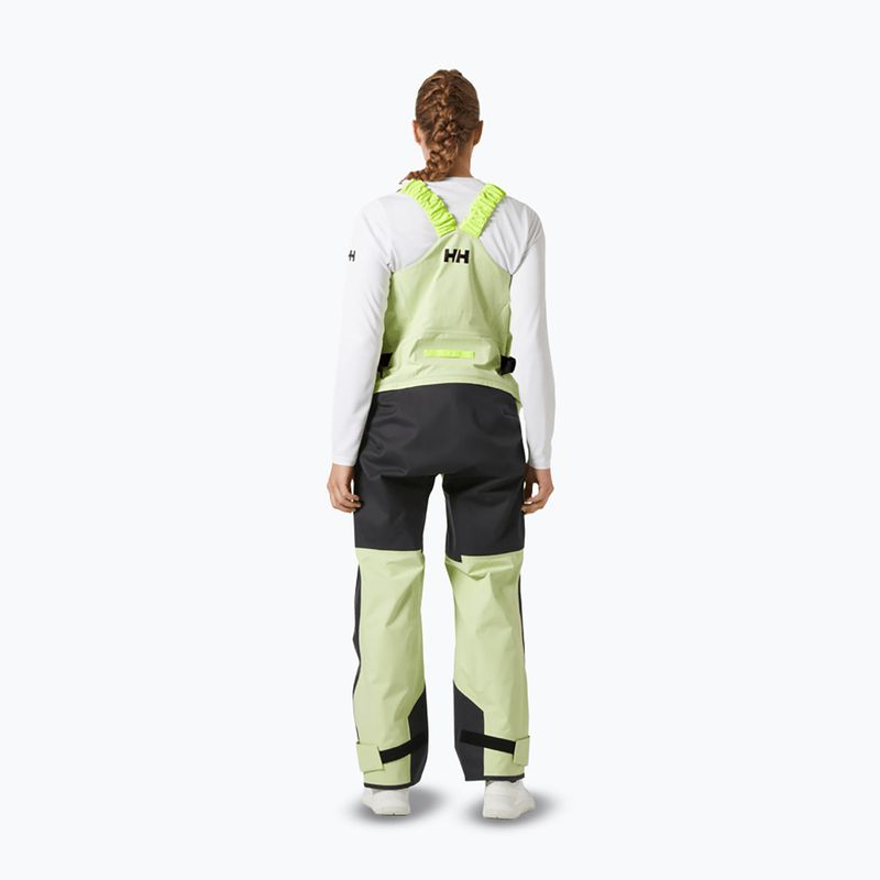 Штани вітрильні жіночі Helly Hansen Skagen Pro Bib washed lime 2