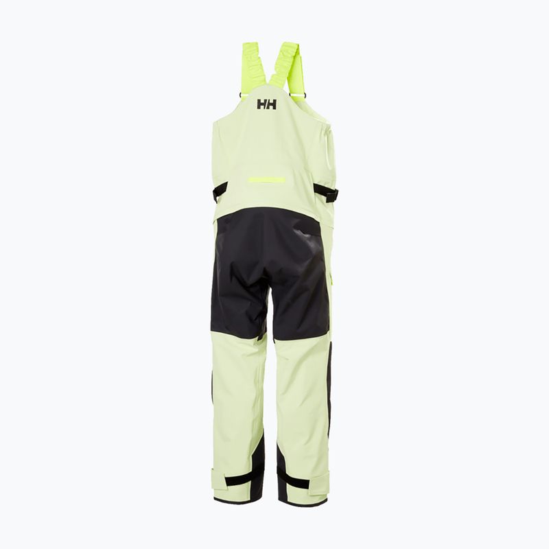 Штани вітрильні жіночі Helly Hansen Skagen Pro Bib washed lime 4