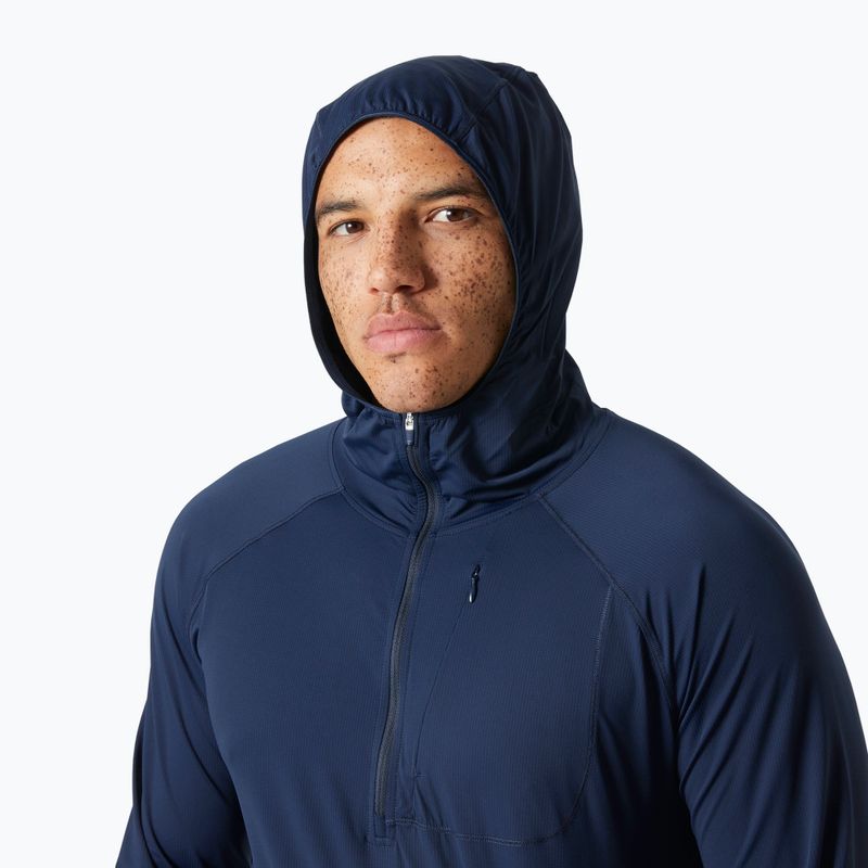 Кофта трекінгова чоловіча Helly Hansen Shine Solen 1/2 Zip Hoodie navy 3