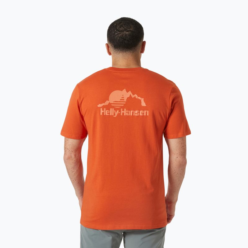 Футболка чоловіча Helly Hansen Nord Graphic patrol orange 2