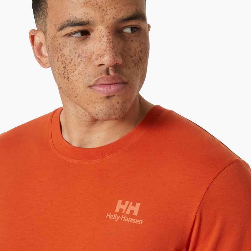 Футболка чоловіча Helly Hansen Nord Graphic patrol orange 3