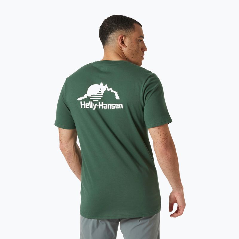 Футболка чоловіча Helly Hansen Nord Graphic jungle green 2