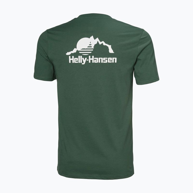 Футболка чоловіча Helly Hansen Nord Graphic jungle green 5
