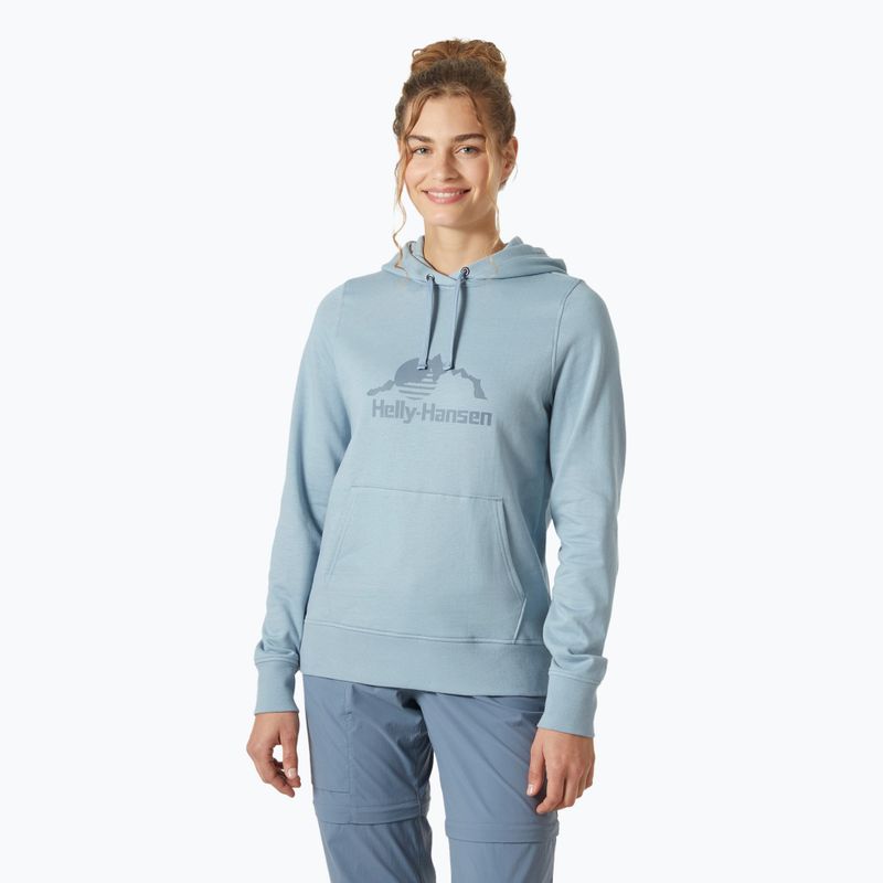 Кофта жіноча Helly Hansen Nord Graphic Pullover Hoodie windy blue