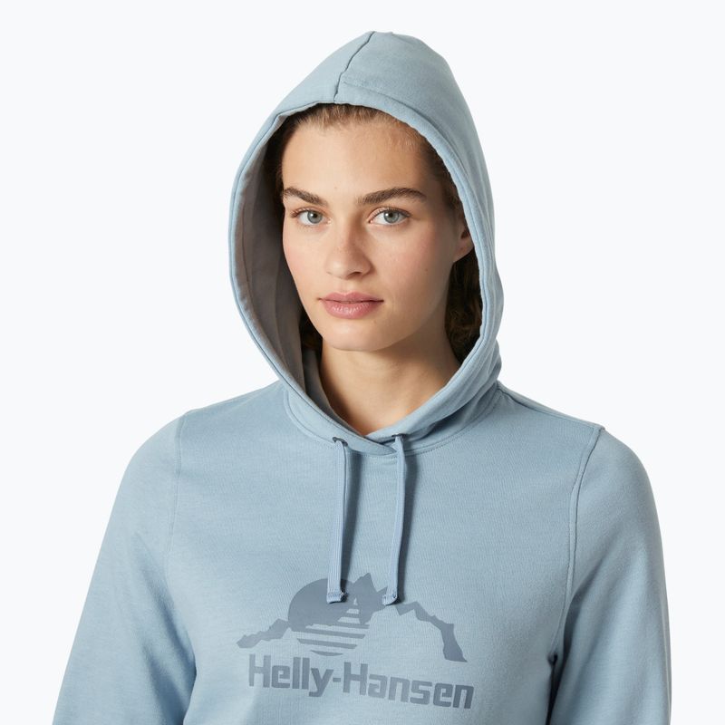 Кофта жіноча Helly Hansen Nord Graphic Pullover Hoodie windy blue 3