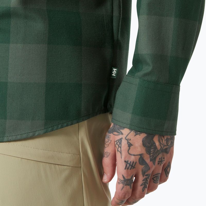 Сорочка чоловіча Helly Hansen Aker Flannel LS jungle green buffalo plaid 4