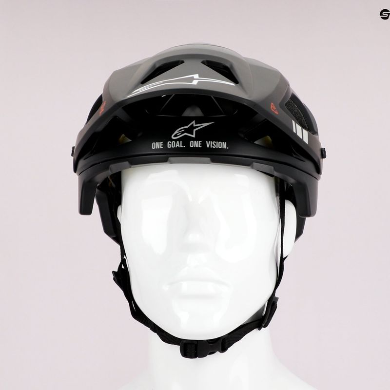 Шолом велосипедний Alpinestars Vector Tech A1 black/light gray matt 9