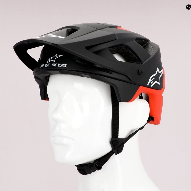 Шолом велосипедний Alpinestars Vector Pro Atom black/red matt 9