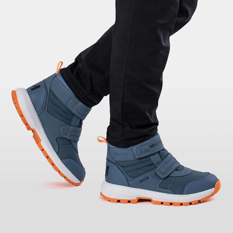 Черевики зимові дитячі Helly Hansen Jk Bowstring Boot HellyTech washed navy/papaya 6