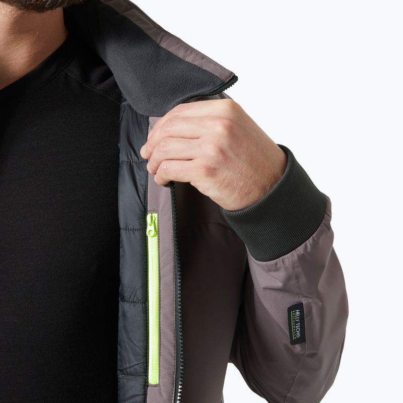 Куртка вітрильна чоловіча Helly Hansen HP Racing Lifaloft Bomber sparrow grey 5