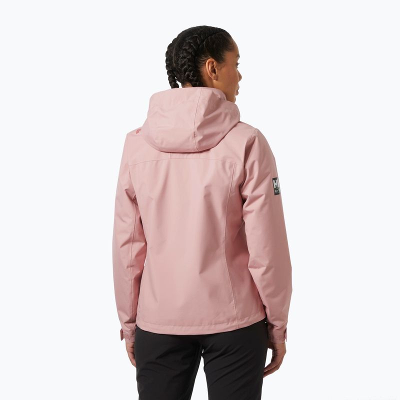 Куртка вітрильна жіноча Helly Hansen Crew Hooded Midlayer 2.0 pink salt 2
