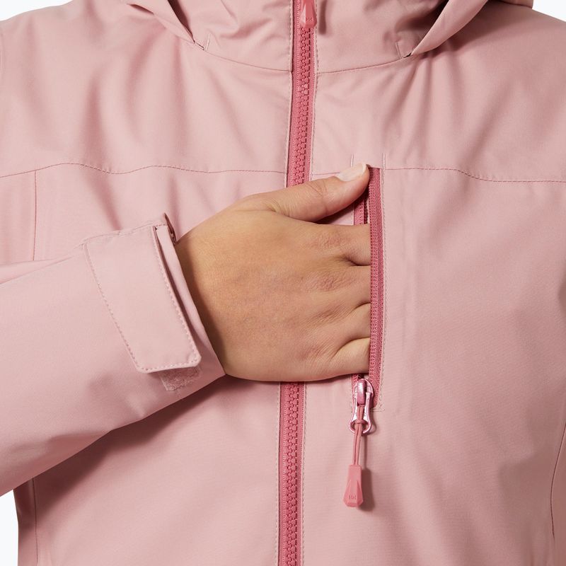 Куртка вітрильна жіноча Helly Hansen Crew Hooded Midlayer 2.0 pink salt 4