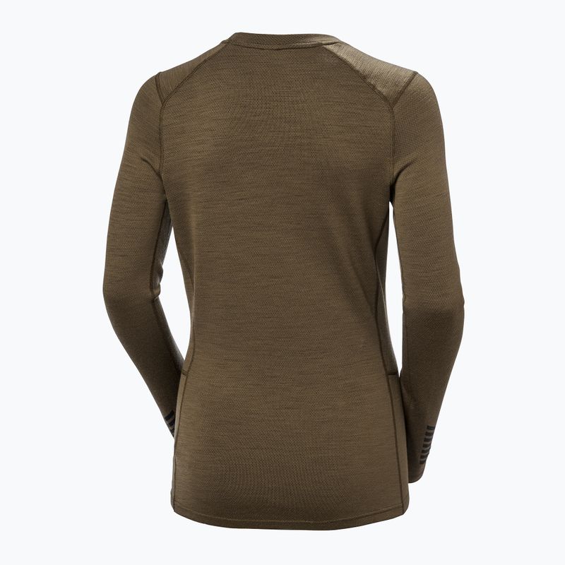 Жіноча термоактивна кофта Helly Hansen Lifa Merino Midweight Graphic Crew sepia houndstooth aop 6