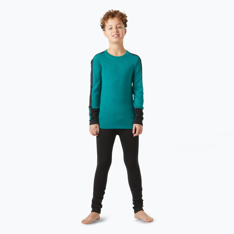 Комплект термобілизни дитячий Helly Hansen JR Lifa Merino Midweight signal green