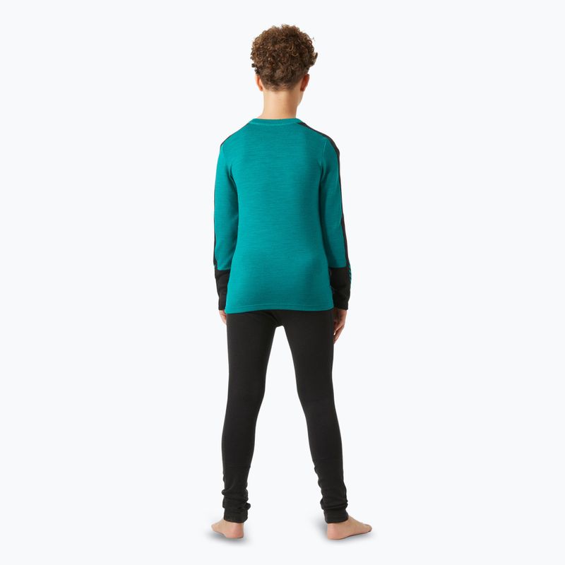 Комплект термобілизни дитячий Helly Hansen JR Lifa Merino Midweight signal green 2