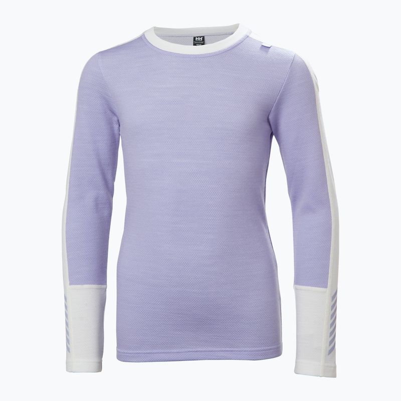 Комплект термобілизни дитячий Helly Hansen JR Lifa Merino Midweight bright lavender 6