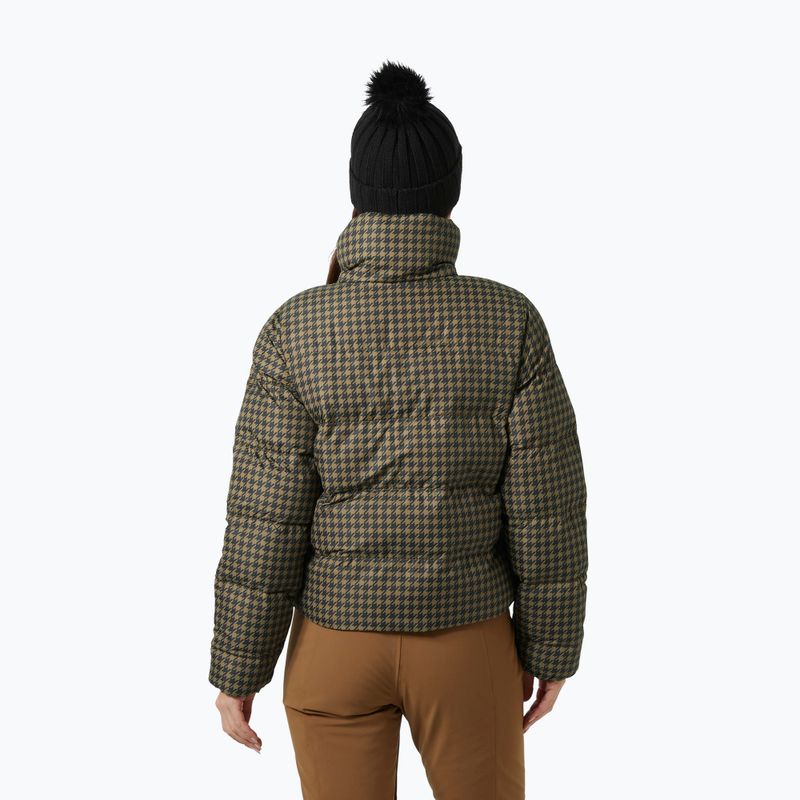 Пуховик жіночий Helly Hansen Jade Puffer sepia houndstooth aop 2