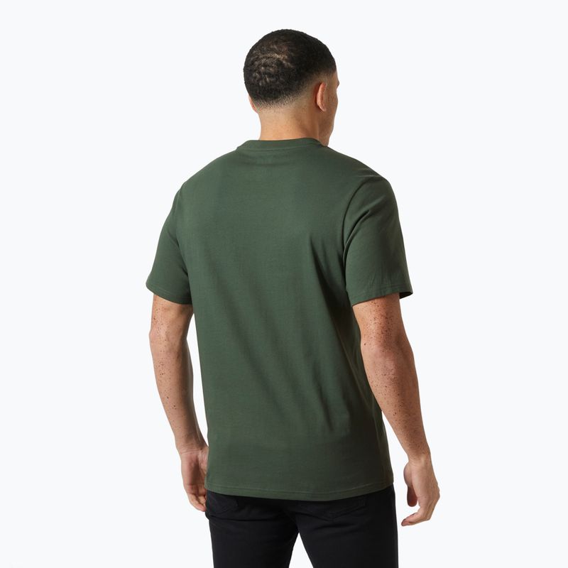 Футболка чоловіча Helly Hansen Box T 2.0 jungle green 2