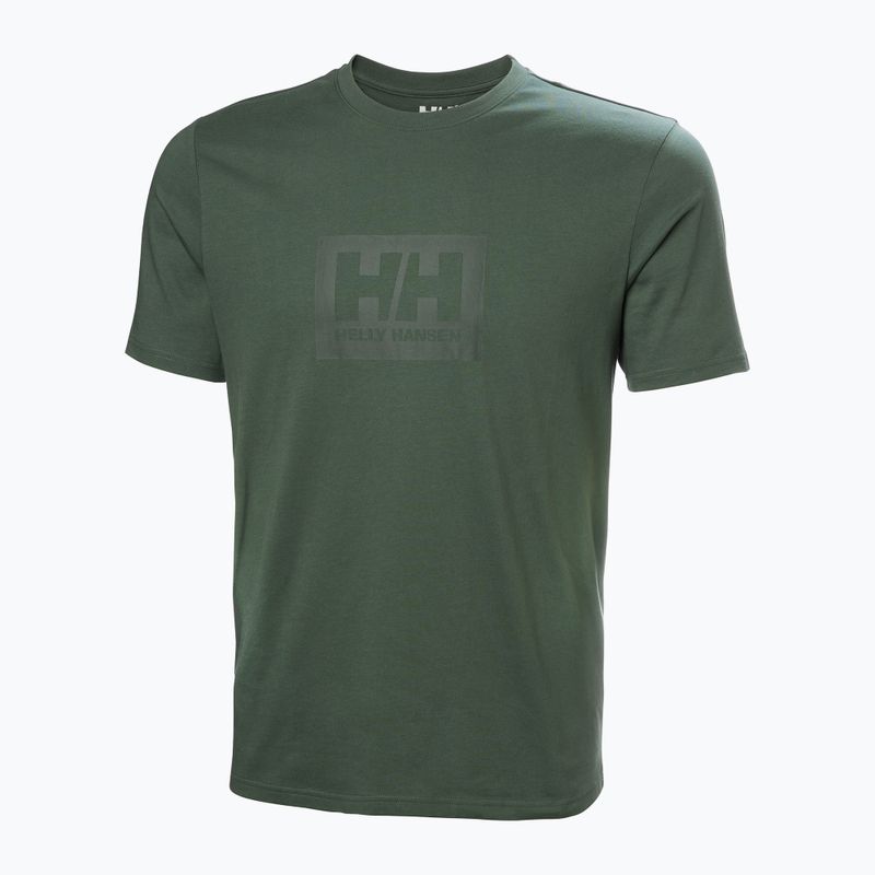 Футболка чоловіча Helly Hansen Box T 2.0 jungle green 4