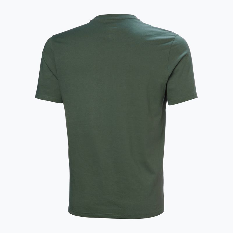 Футболка чоловіча Helly Hansen Box T 2.0 jungle green 5