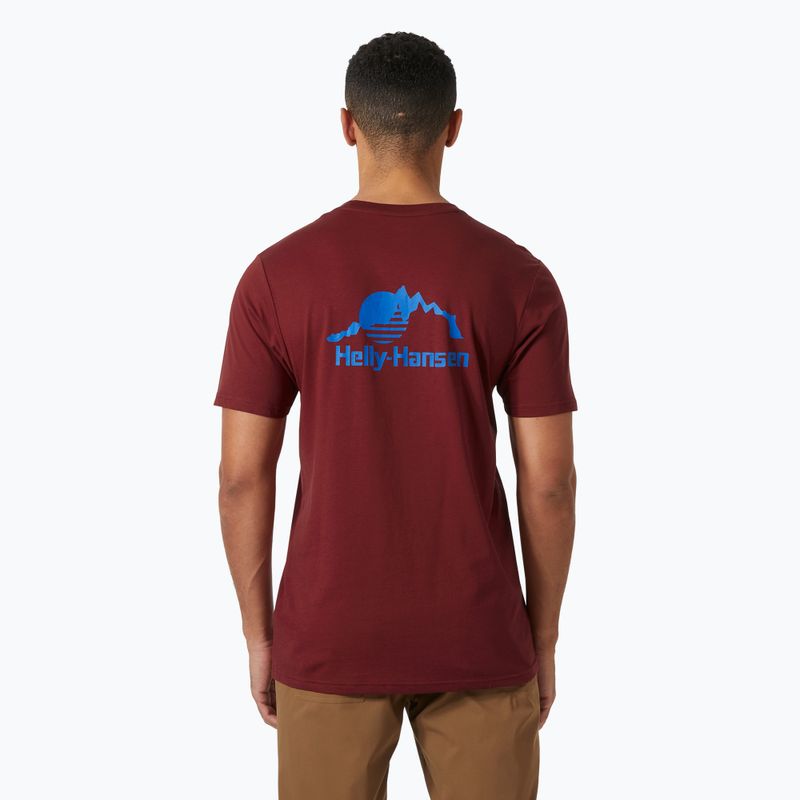 Футболка чоловіча Helly Hansen Nord Graphic mars red 2