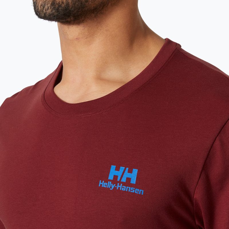 Футболка чоловіча Helly Hansen Nord Graphic mars red 3