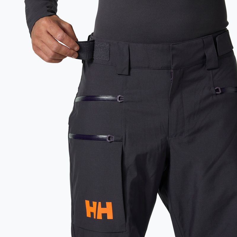 Штани лижні чоловічі Helly Hansen Garibaldi 2.0 black grape 3