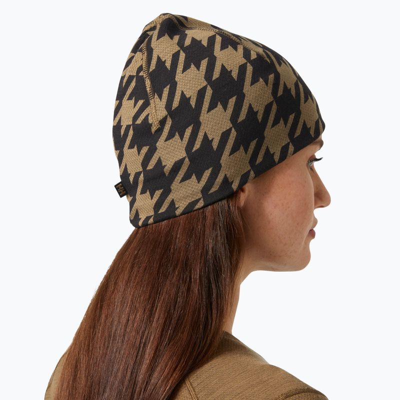 Шапка зимова Helly Hansen Lifa Merino sepia houndstooth aop 3
