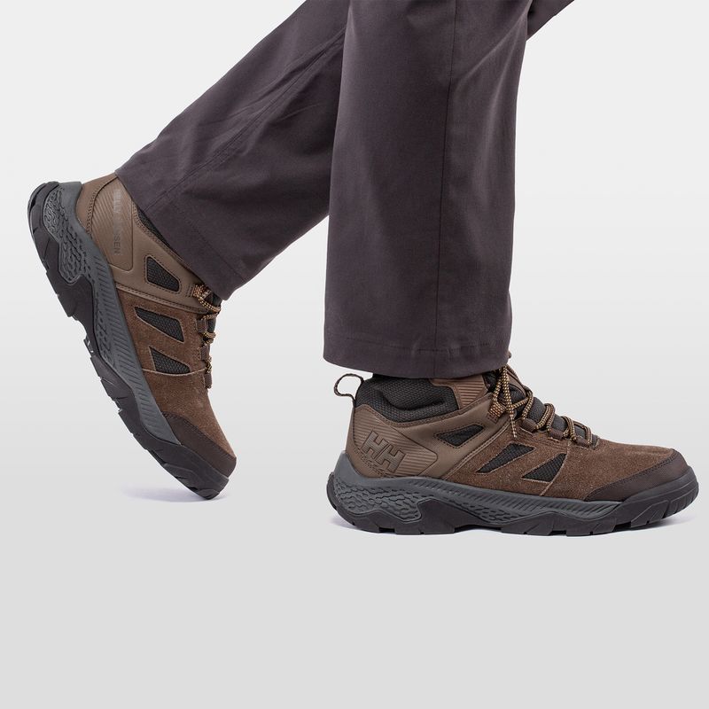 Черевики трекінгові чоловічі Helly Hansen Switchback Low 3 HellyTech bushwacker/coffe bean 8
