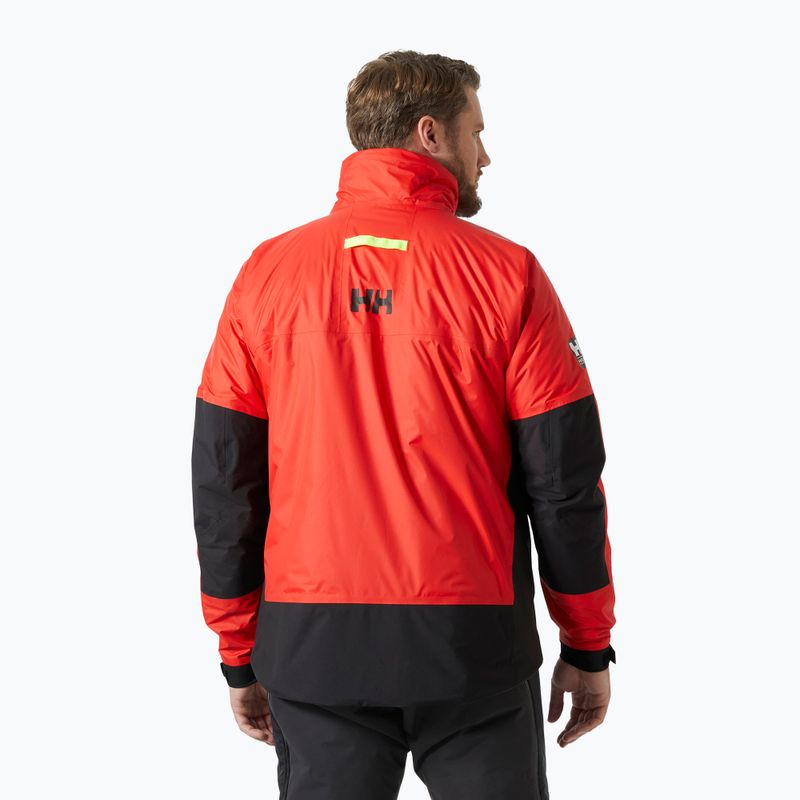 Куртка вітрильна Helly Hansen Aegir Midlayer alert red 2